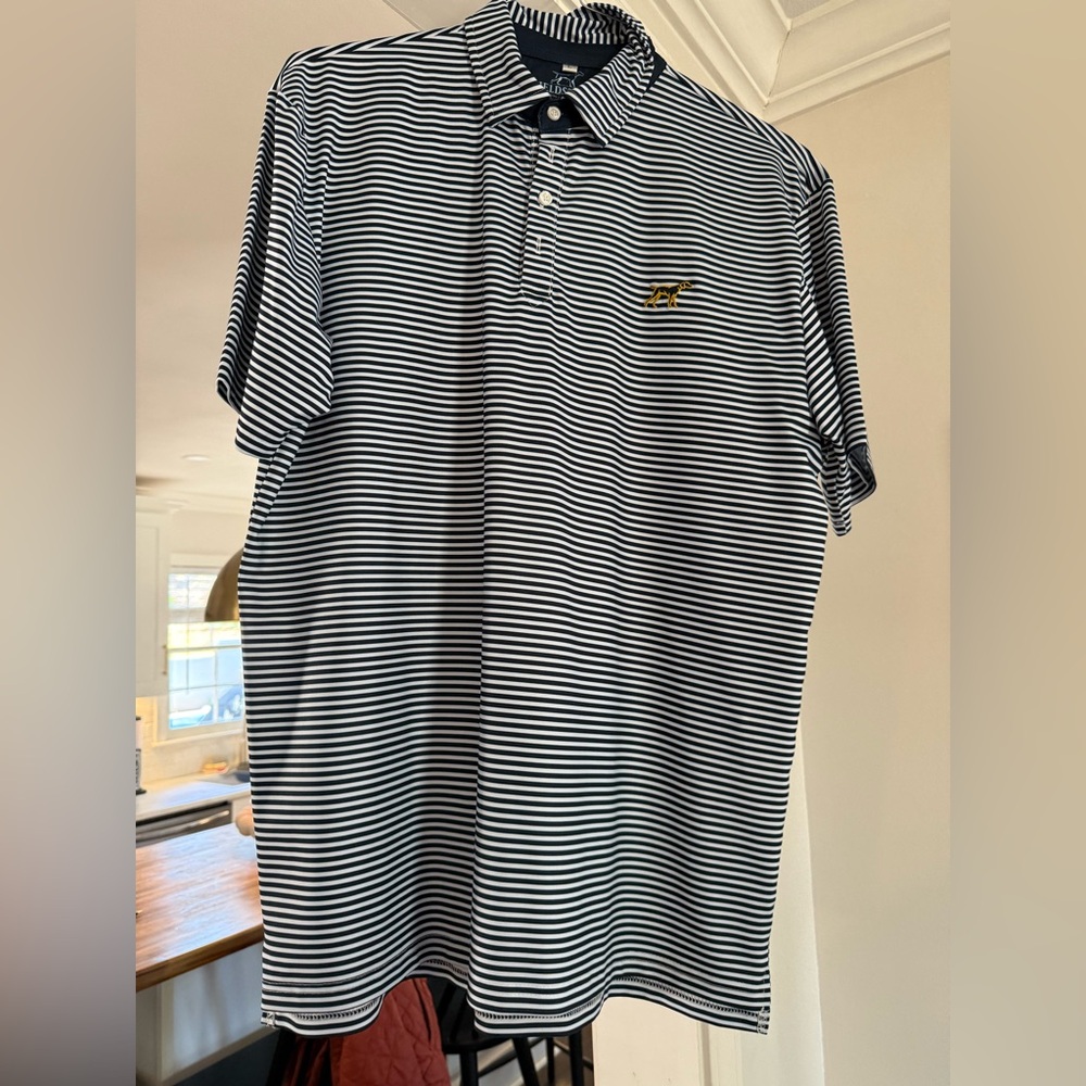 NWOT Striped Performance Polo Size Large